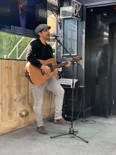 RD performing live at the Purple House Pancake Tuesday event 2019