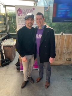 Robbie Doyle pictured with Conor O'Leary of Purple House